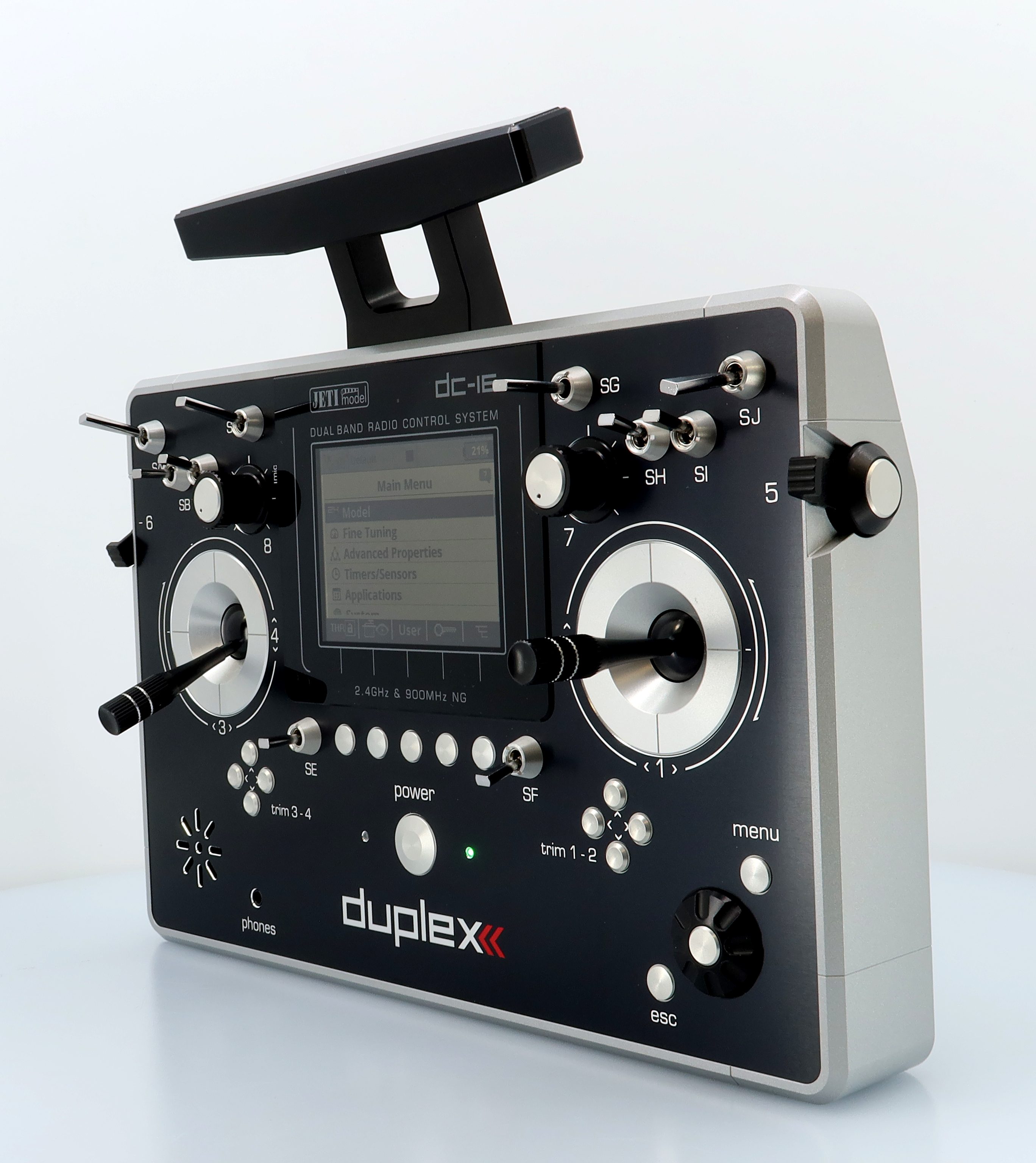 Jeti JDEX-TDC16II-SL Transmitter Duplex DC-16 II.- Silver Lacquered