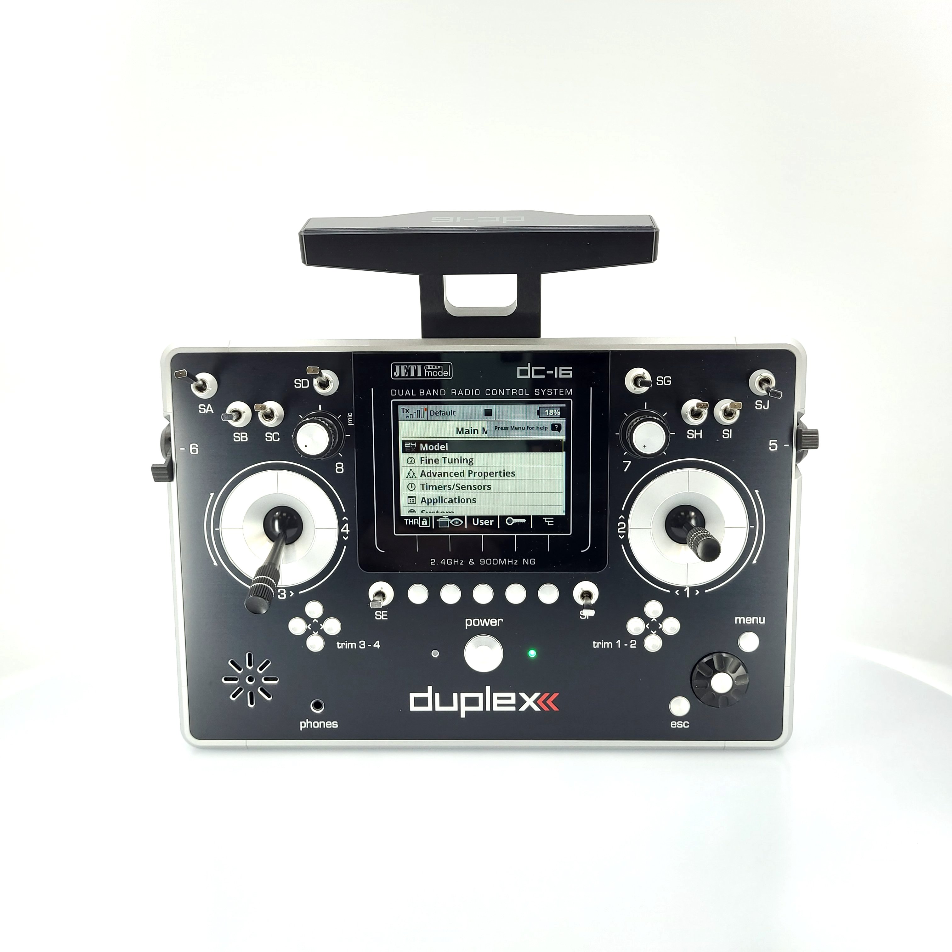 Jeti JDEX-TDC16II-SL Transmitter Duplex DC-16 II.- Silver Lacquered - 20