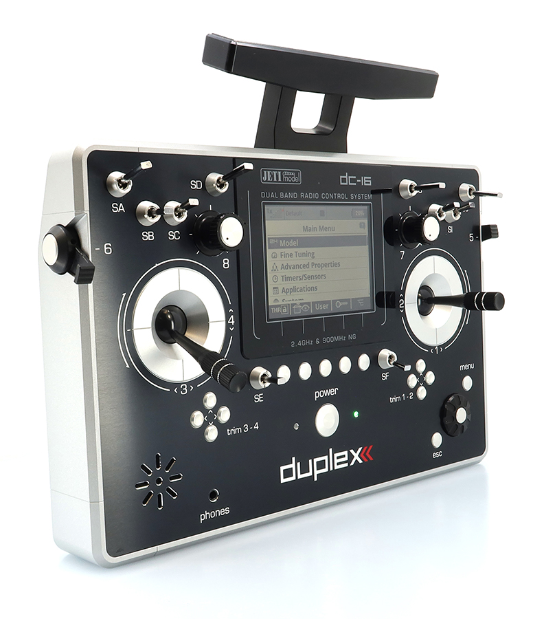 Jeti JDEX-TDC16II-SL Transmitter Duplex DC-16 II.- Silver Lacquered - 7