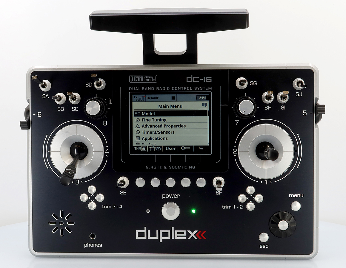Jeti JDEX-TDC16II-SL Transmitter Duplex DC-16 II.- Silver Lacquered - 2