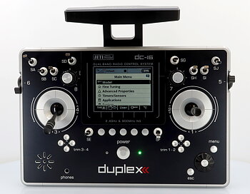 Jeti JDEX-TDC16II-SL Duplex DC-16 II Transmitter - Silver Lacquered