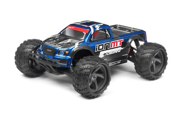 Maverick RC MV28068 MONSTER TRUCK PAINTED BODY BLUE WITH DECALS ION MT - 2