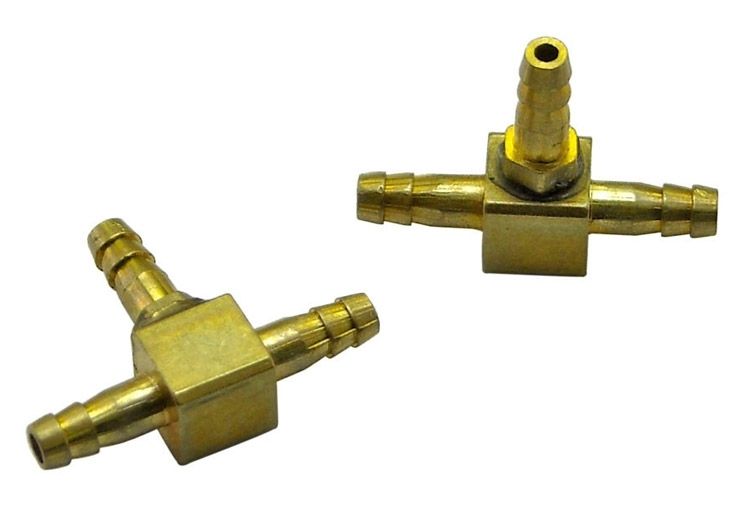 Robart 225 T-koppling Mässing för 1/16iD slang 2st