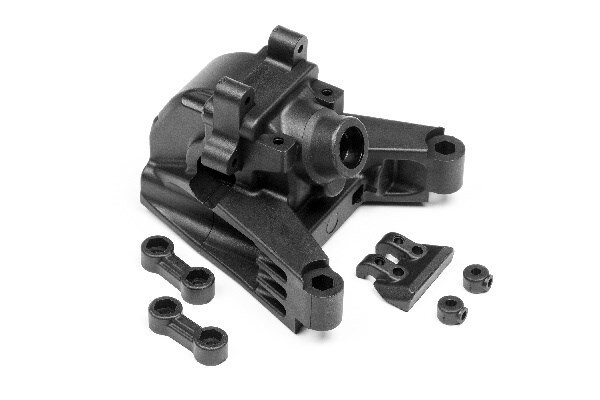 Maverick RC MV29024 REAR BULKHEAD/DIFFNTIAL CASING & WING Mt SUPPORTS - 2