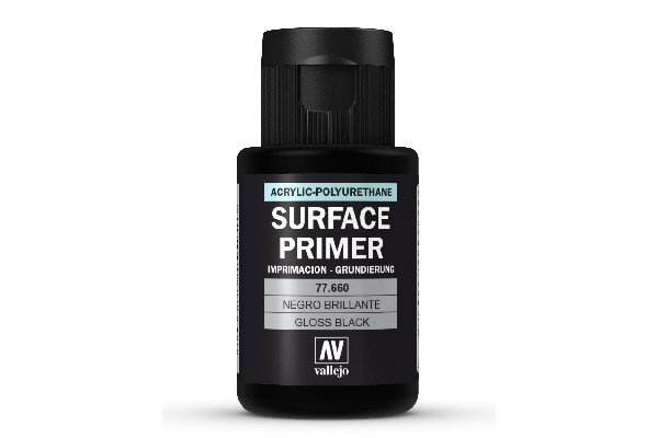 VALLEJO 77660 Gloss Black Primer, 32ml.
