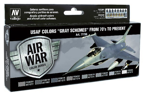 VALLEJO 71156 Model Air USAF Colors ´Gray Schemes´ from 17 ml.