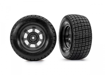 Traxxas 10473 Däck & Fälg Hoosier / Dirt Oval 2WD Fram (2)* (Ersätts av #10473X)