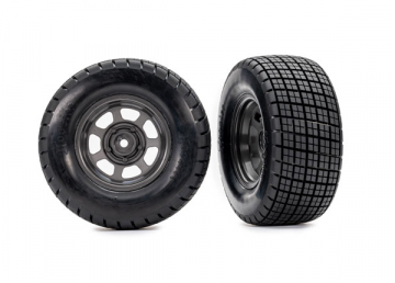 Traxxas 10474 Tires &amp; Wheels Hoosier / Dirt Oval 4WD/2WD Front (2)