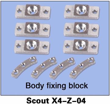 Walkera 226467900 Fixeringsblock till kroppen Scout X4-Z-04