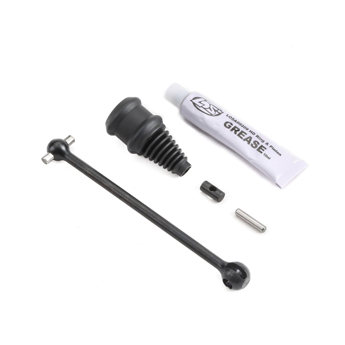 TLR TLR252013 Front Center Driveshaft & CV Coupler, LtWt: 5B, 5T