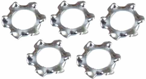 3mm Star  Lock Washers 5 each