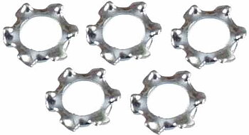 3mm Star  Lock Washers 5 each