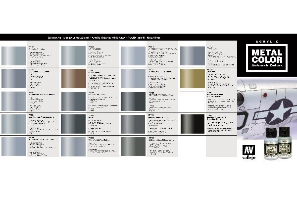 VALLEJO CC069 COLORCHART METAL COLOR