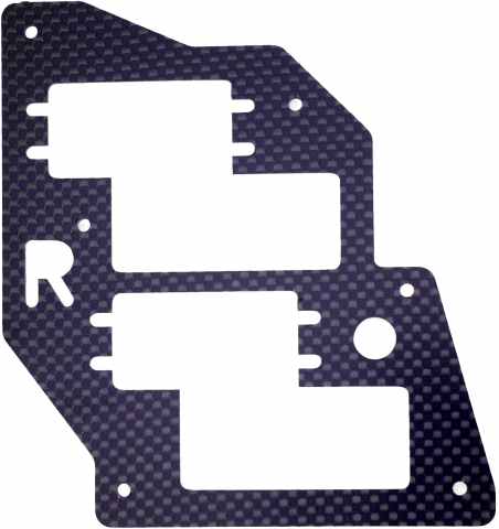 Main Servo  Graphite Side Frame Pro-II ( Right ) 1 each