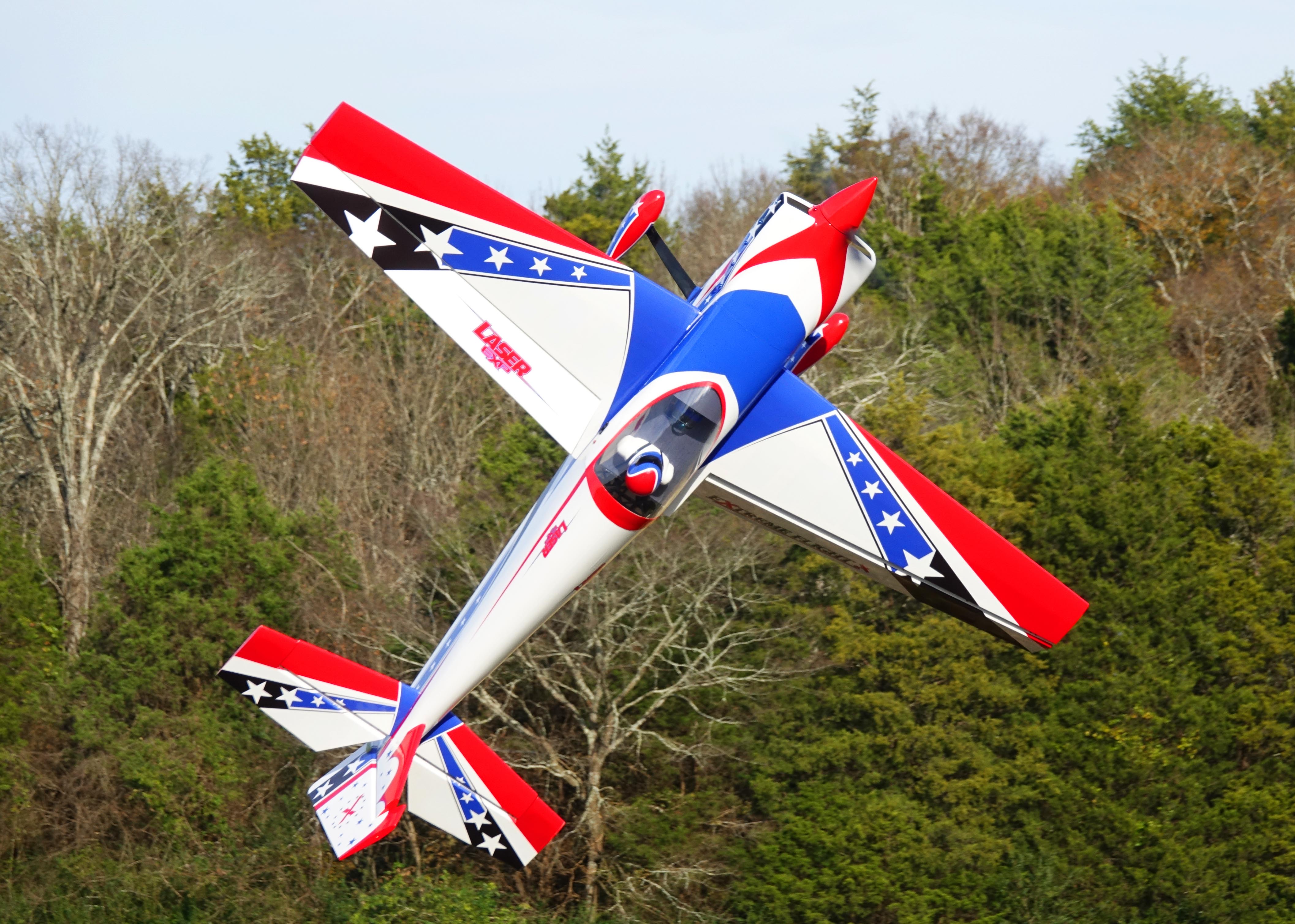 ExtremFlight Laser 104 White Red Blue