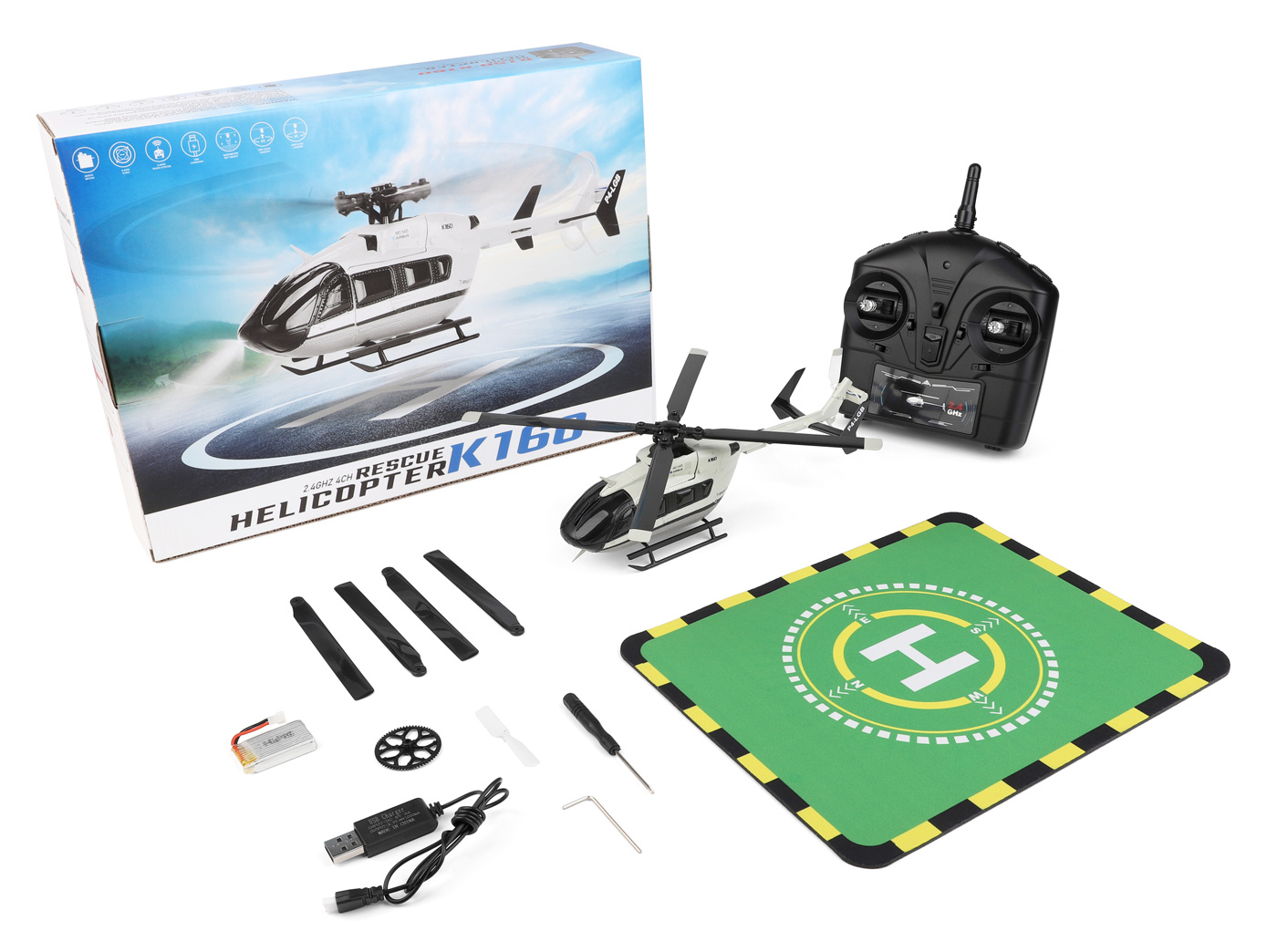 WLToys K160 WL K160 EC-145 Helikopter RTF - 8