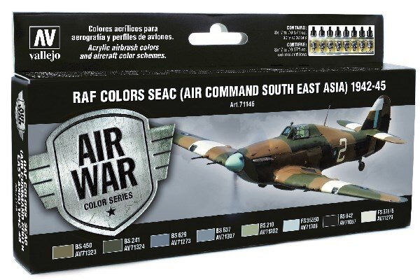 VALLEJO 71146 RAF Colors SEAC(Air Com. S. E. Asia)1942-45 17 ml.