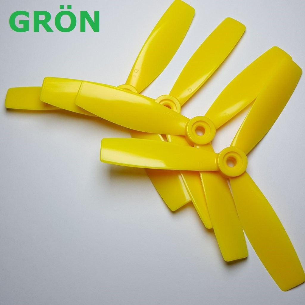 HQ 5X4,6X3 Durable Bullnose Trebladig 2+2 Grön (DP5X4.6X3G)