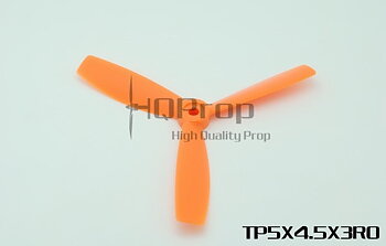 HQ 5X4,5X3 Bullnose Trebladig 2st CW Glasfiberförstärkt Orange (5X4.5X3RO)