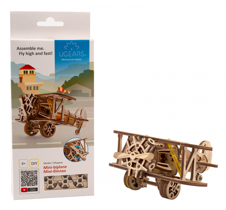 Ugears Mini-Biplane - 12