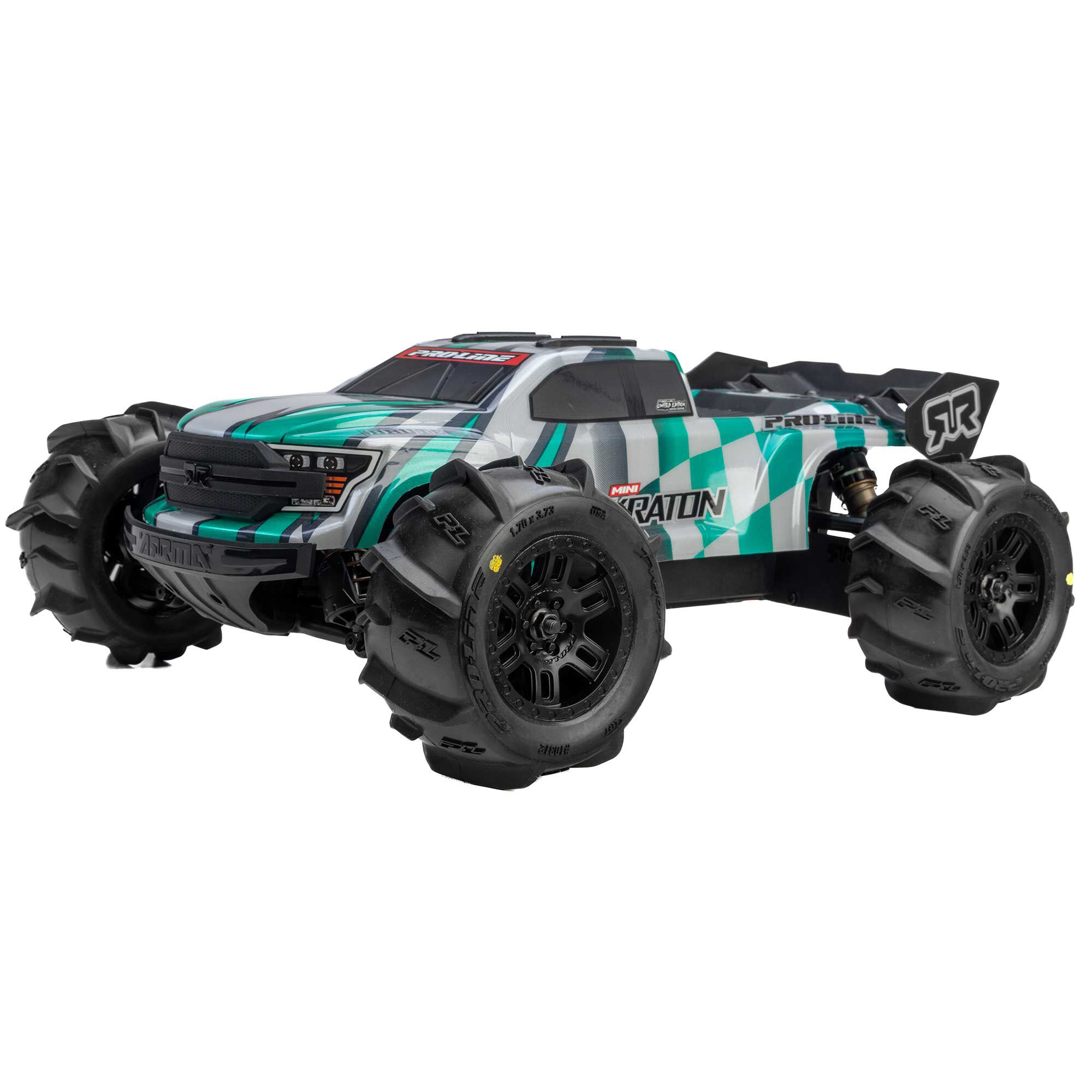 Pro-Line PRO1031210 1/16 Dumont F/R MT Tires Black Split Six (2): ARRMA MINI KRATON - 3