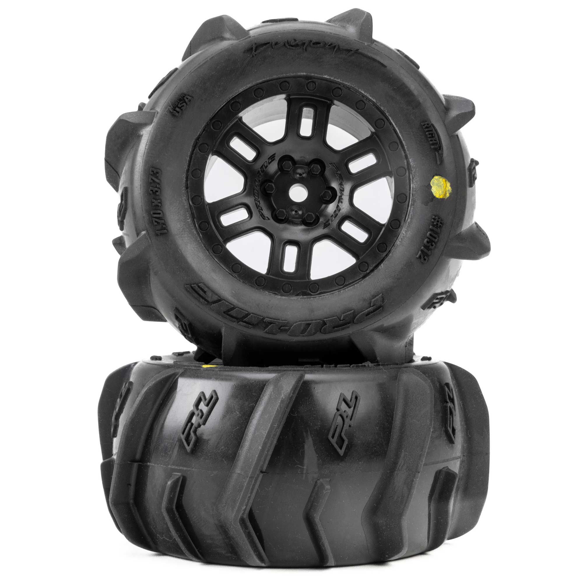 Pro-Line PRO1031210 1/16 Dumont F/R MT Tires Black Split Six (2): ARRMA MINI KRATON - 7