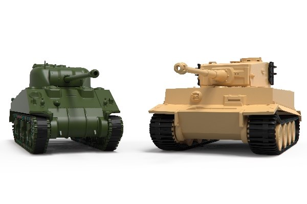 Airfix A50186 Classic Conflict Tiger 1 vs Sherman Firefly 1:72
