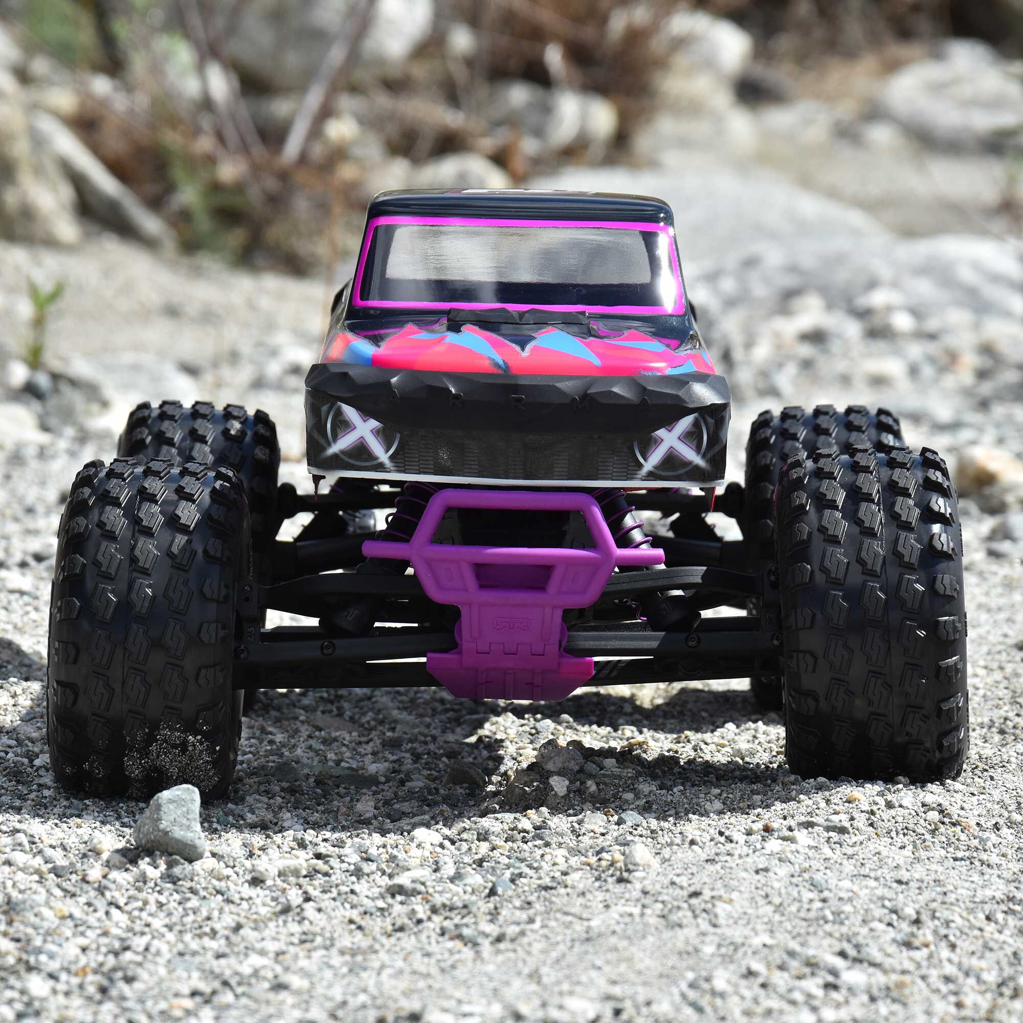Pro-Line PRO1033910 1/10 Dirt Hawg 2.0 F/R 2.6" MT Tires Mounted ARRMA Stock Wheel Black (2): ARRMA QUAKE &amp; GORGON - 7