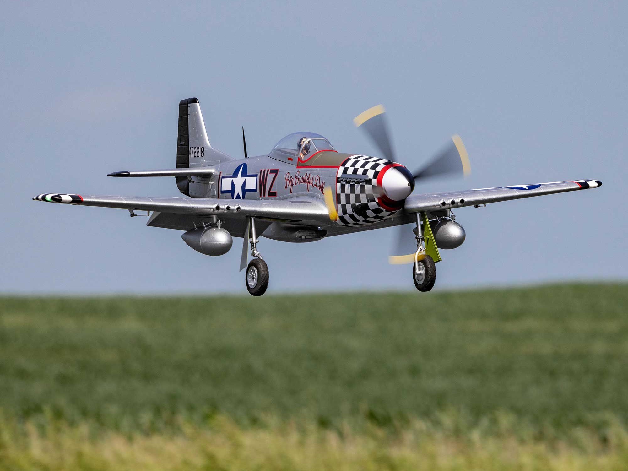 E-Flite EFL-3359 P-51D Mustang "Big Beautiful Doll" 1.5m BNF Basic with AS3X+ and SAFE Select - 33