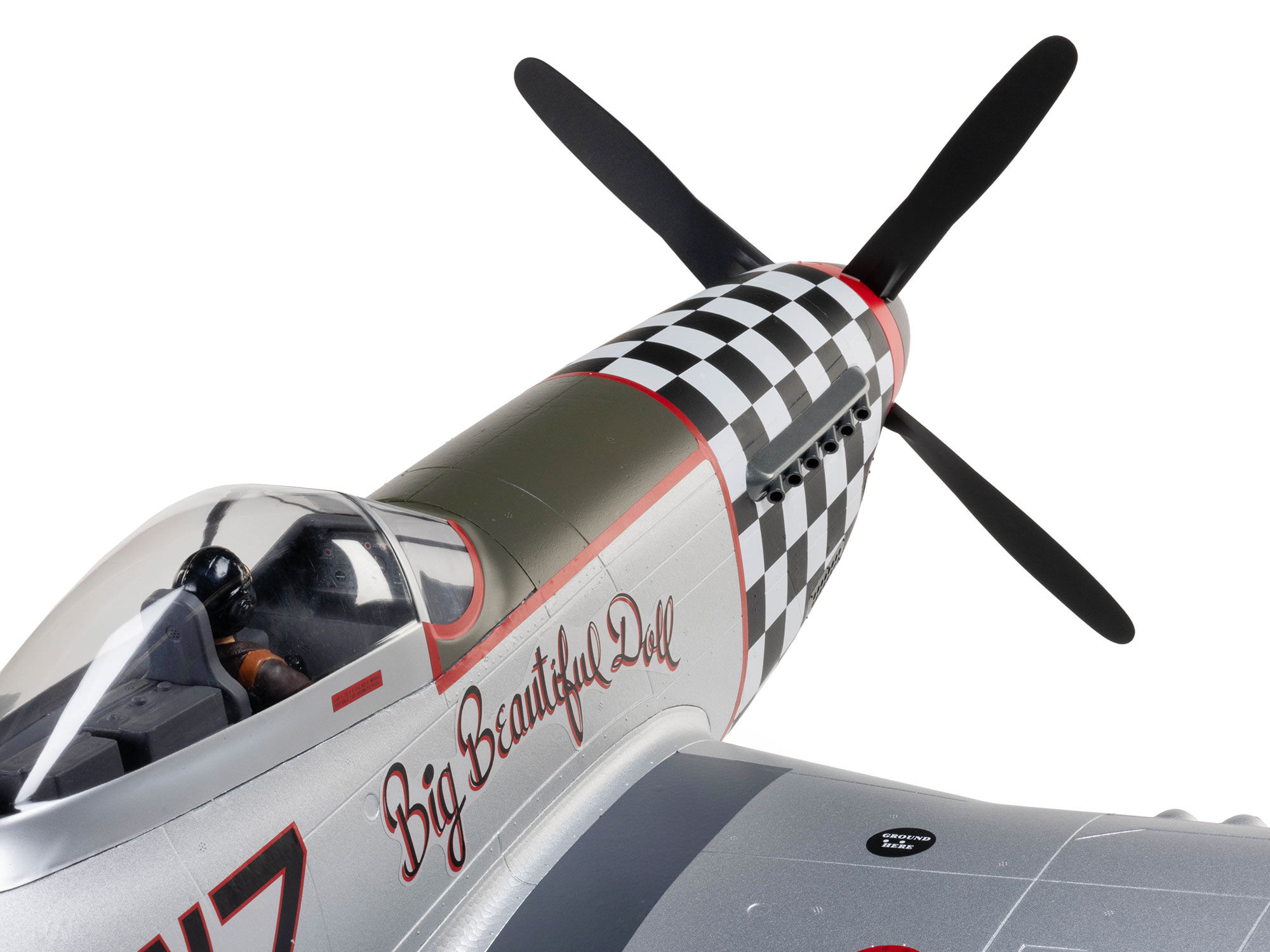 E-Flite EFL-3359 P-51D Mustang "Big Beautiful Doll" 1.5m BNF Basic with AS3X+ and SAFE Select - 16