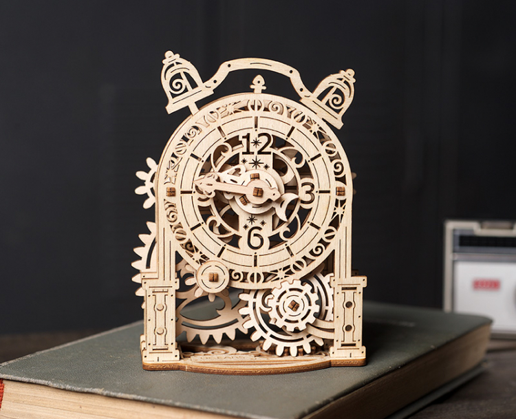 Ugears Vintage Alarm Clock - 7