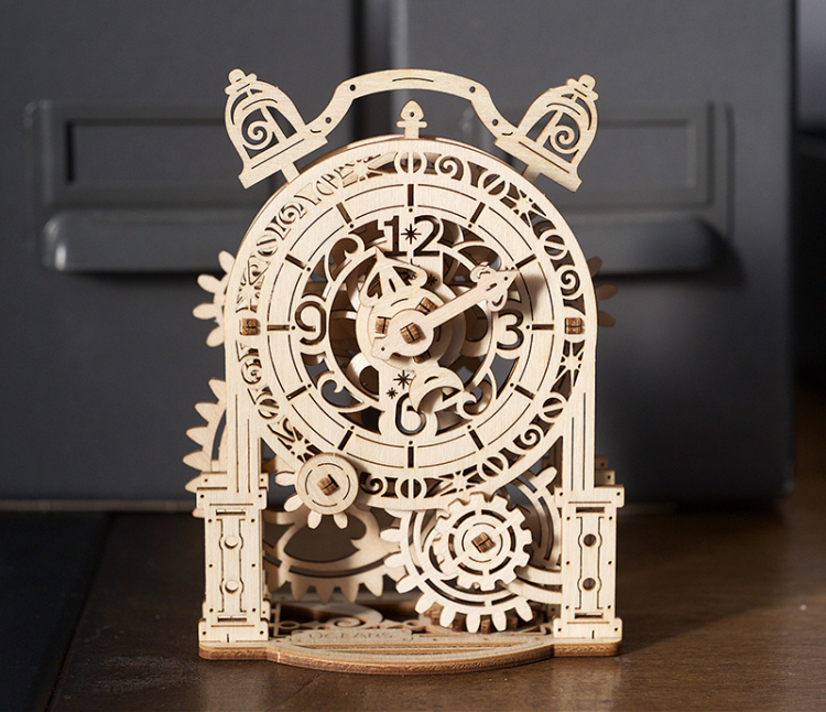 Ugears Vintage Alarm Clock - 5