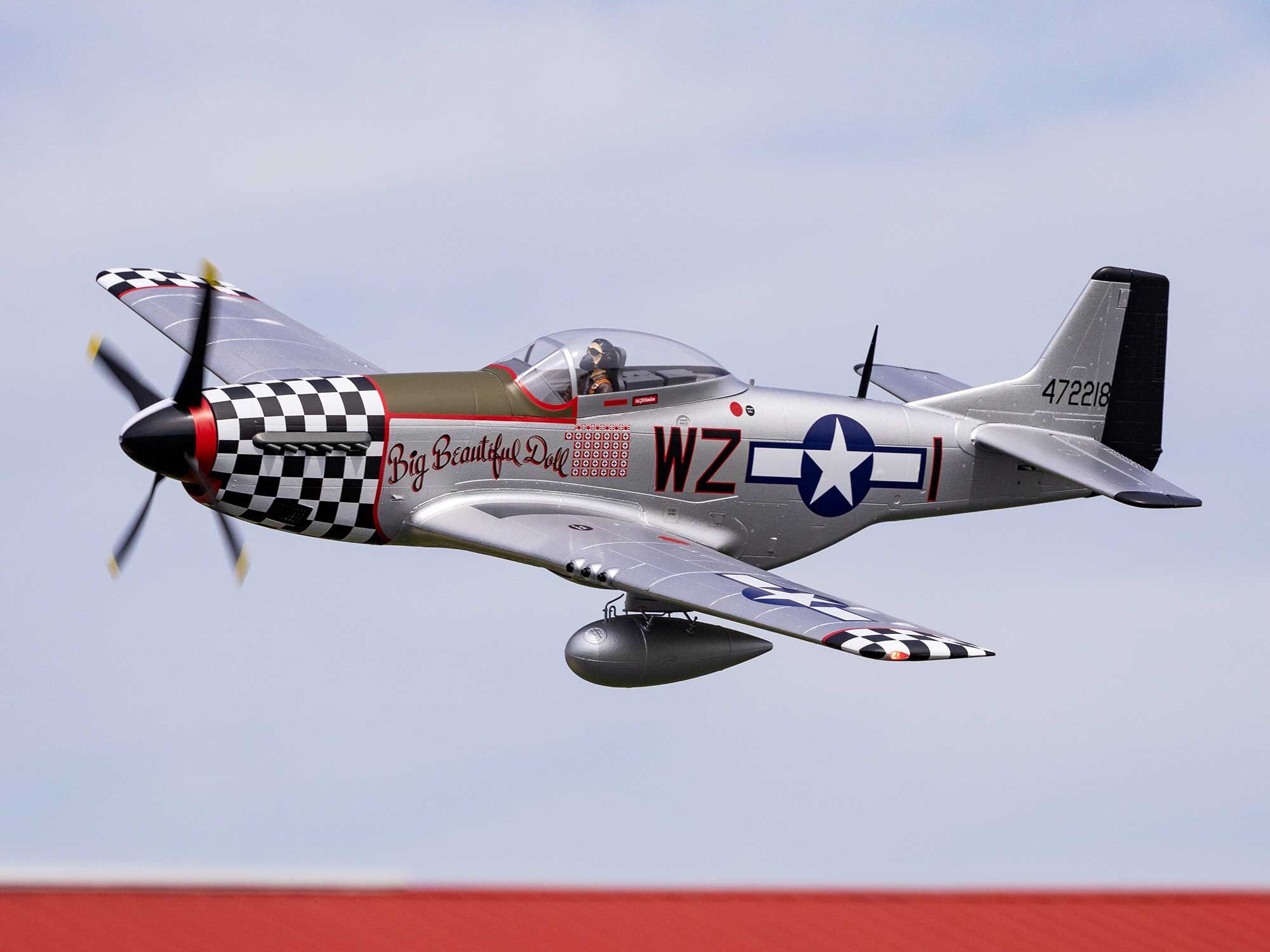 E-Flite EFL-3360 P-51D Mustang "Big Beautiful Doll" 1.5m PNP - 3