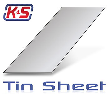 K&S 275 Tennplåt 250x100x0.32mm (1st x 6)