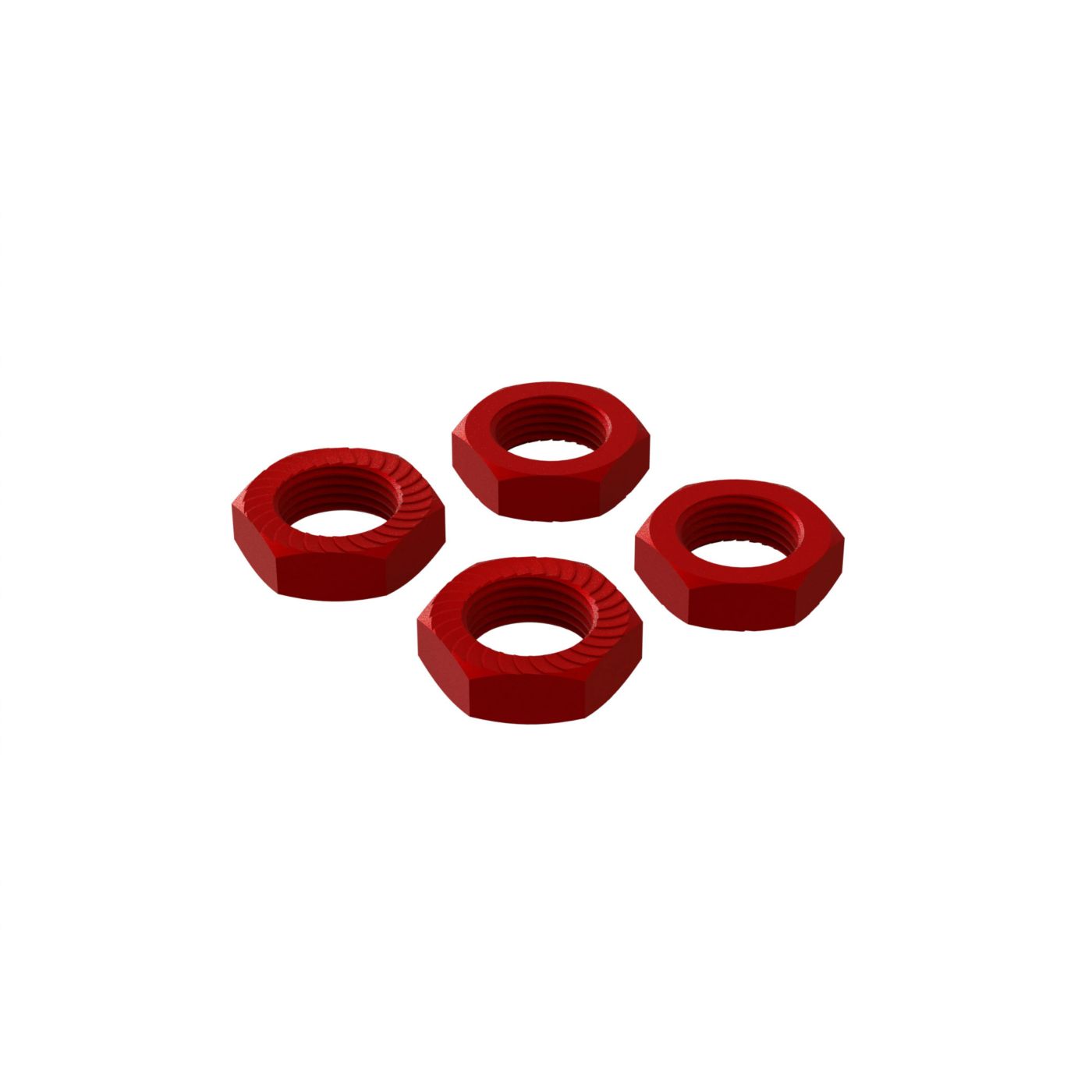 Arrma ARA310906 Aluminum Wheel Nut, 17mm Red (4) - 2