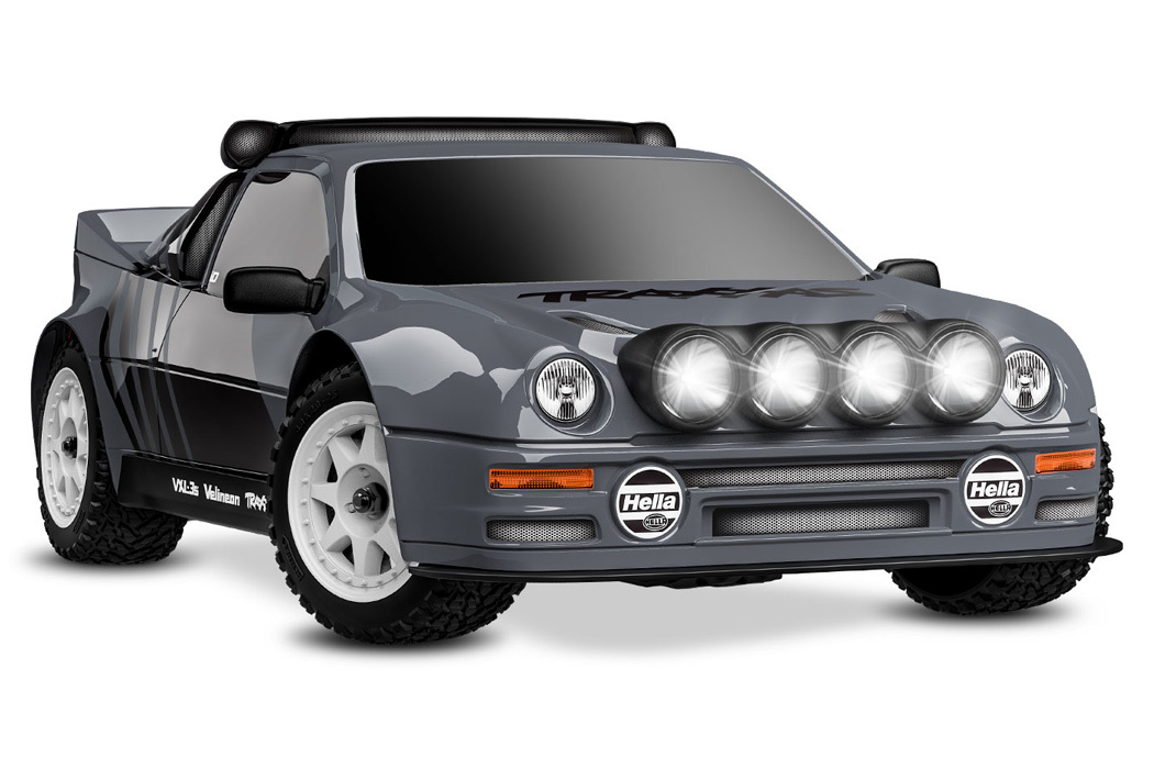 Traxxas Mini Rally Ford RS200 RTR TQi VXL-3s Gray - USB-C Charger / 2s LiPo