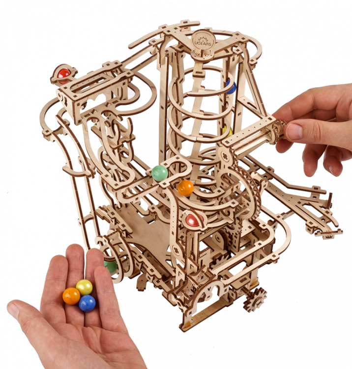 Ugears Marble Run Spiral Hoist (Marble - 4) - 2