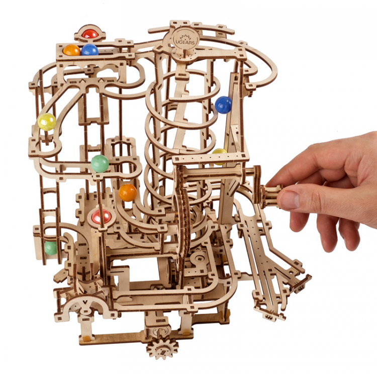 Ugears Marble Run Spiral Hoist (Marble - 4) - 17