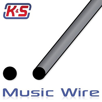 K&S 499 Pianotråd .020" (0.50x915mm (5st x 5)