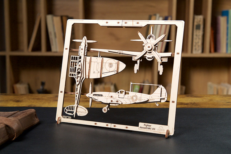 Ugears Fighter Aircraft 2.5D Puzzle* - 8