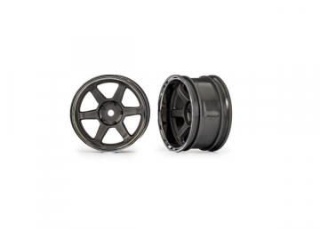 Traxxas 10572 Wheels 1.9 6-Spoke Gray Wide Rear (2)