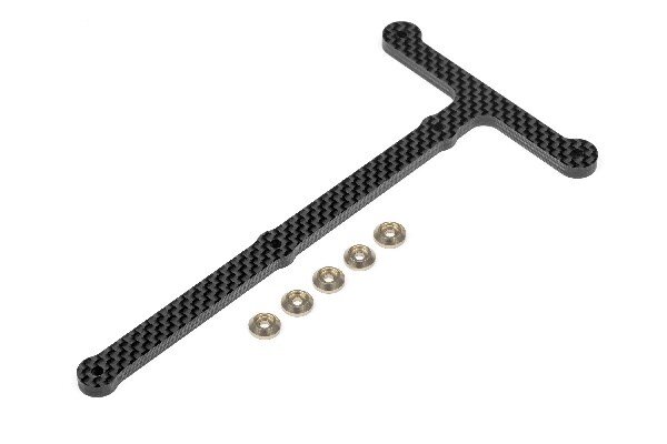 Maverick RC MV29131 CARBON FIBER REAR CHASSIS BRACE - 2
