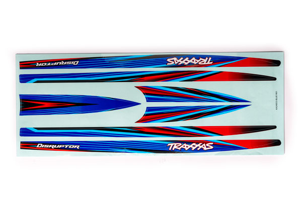Traxxas 10698-BLUE Dekaler Skrov Blå Disruptor