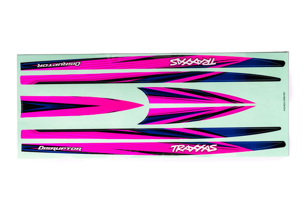 Traxxas 10698-PINK Decal Set Hull Pink Disruptor