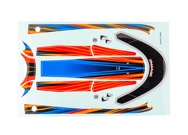 Traxxas 10699-ORNG Dekaler Huv Orange Disruptor