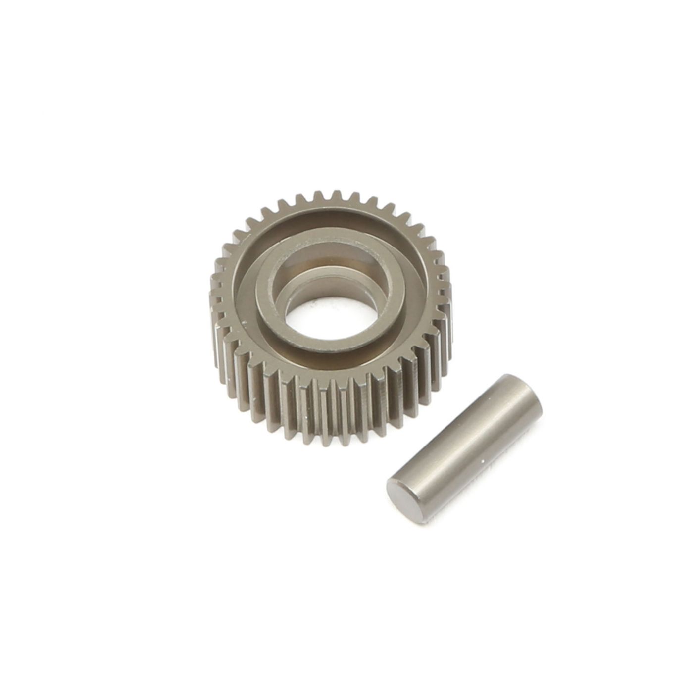 TLR TLR332070 Aluminum Idler Gear & Shaft, Laydown: 22 4.0