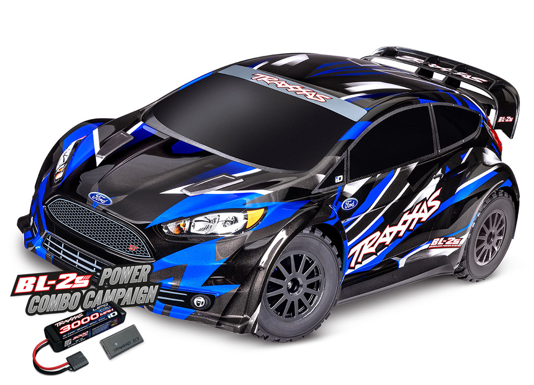 Traxxas Ford Fiesta ST Rally 1/10 4WD RTR TQ Blå BL-2S