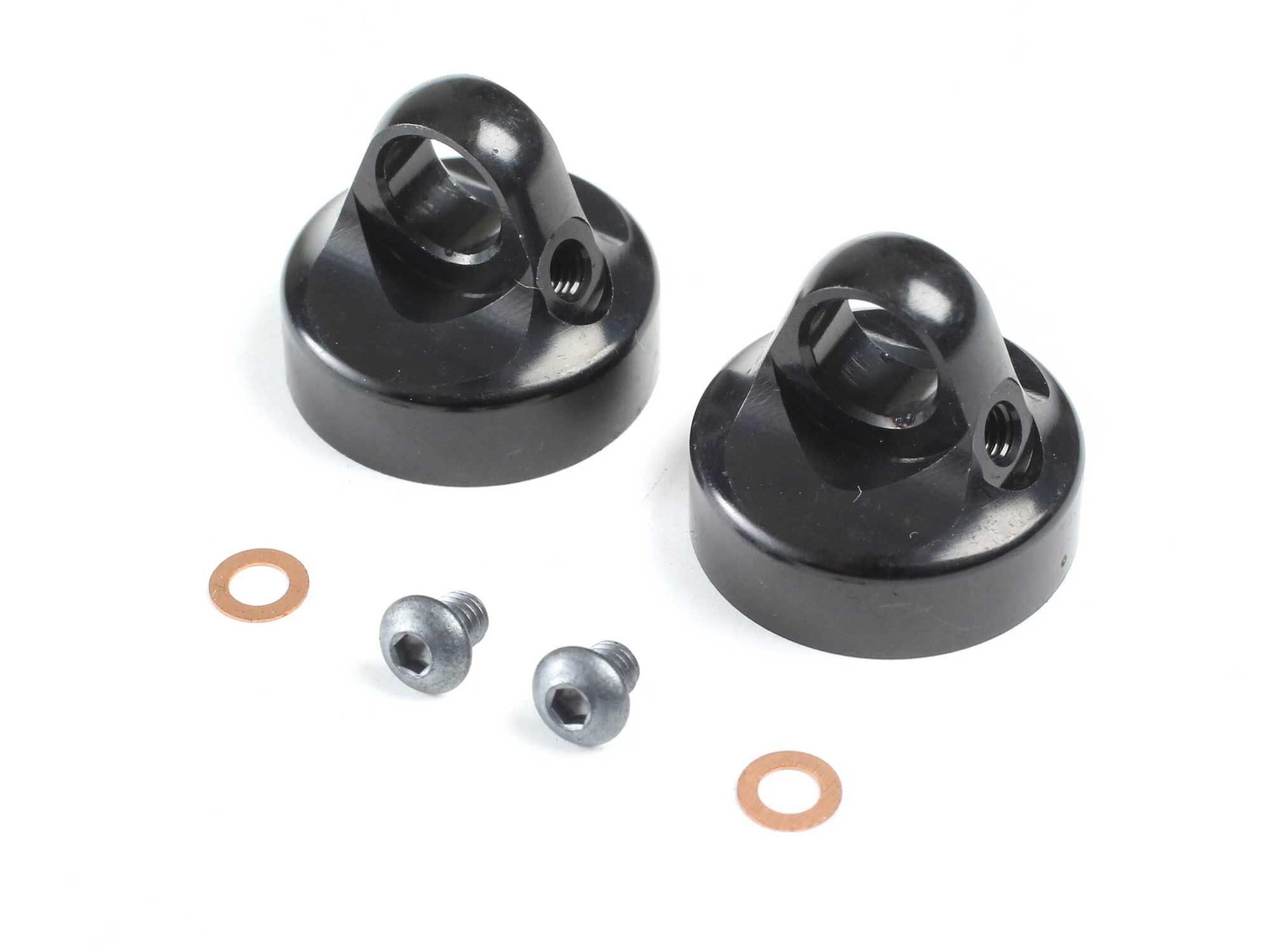 TLR TLR333021 Domed Bleeder Shock Caps, Aluminum, G3 (2): 22