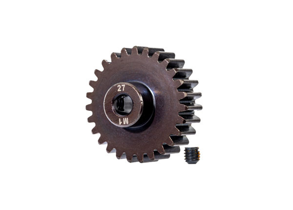 Traxxas 426480R Pinion Gear 27T 1.0M for 5mm Shaft (Machined, Hardened)