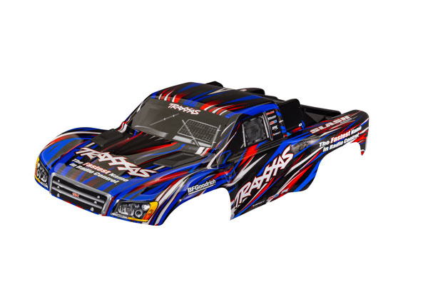 Traxxas 6941-BLUE Kaross Slash 4x4 Clipless Blå